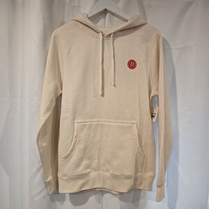 Pure Barre Cream Hoodie with Red Logo